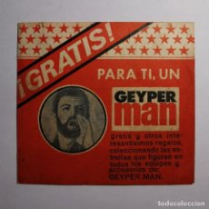 Geyperman: ANTIGUO DOCUMENTO GEYPERMAN - ¡GRATIS! PARA TI, UN GEYPER MAN - VALENCIA - JUGUETES ESPAÑOLES