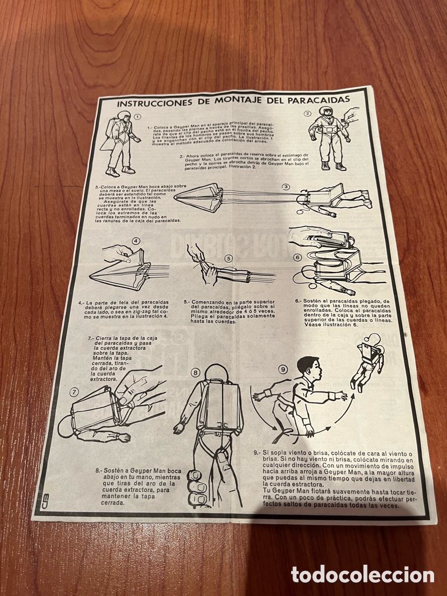 Geyperman: Hoja de Instrucciones del Geyperman Paracaidista Red Devil - Foto 2
