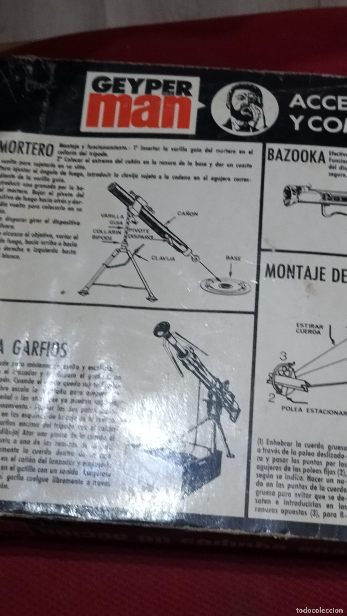 Geyperman: ANTIGUO BLISTER GEYPER MAN, MORTERO - Foto 6