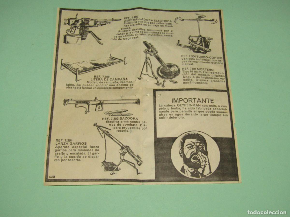 Geyperman: Antiguo Folleto DETALLES Y CARACTER&Iacute;STICAS DE ALGUNOS MODELOS de GEYPERMAN