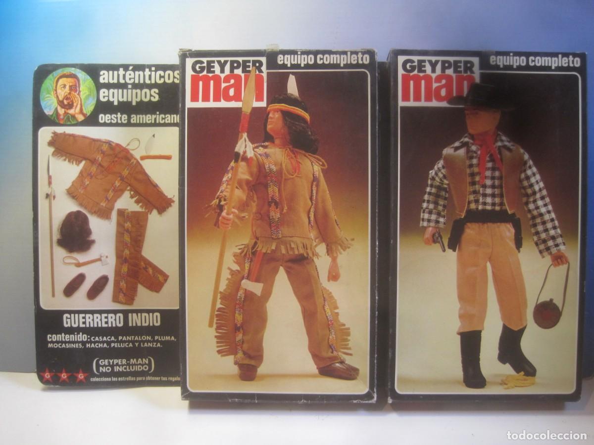Geyperman: GEYPERMAN TRAJE DEL COW-BOY Y GUERRERO INDIO ORIGINALES A&Ntilde;OS 70 NUEVOS EN CAJA SIN ABRIR