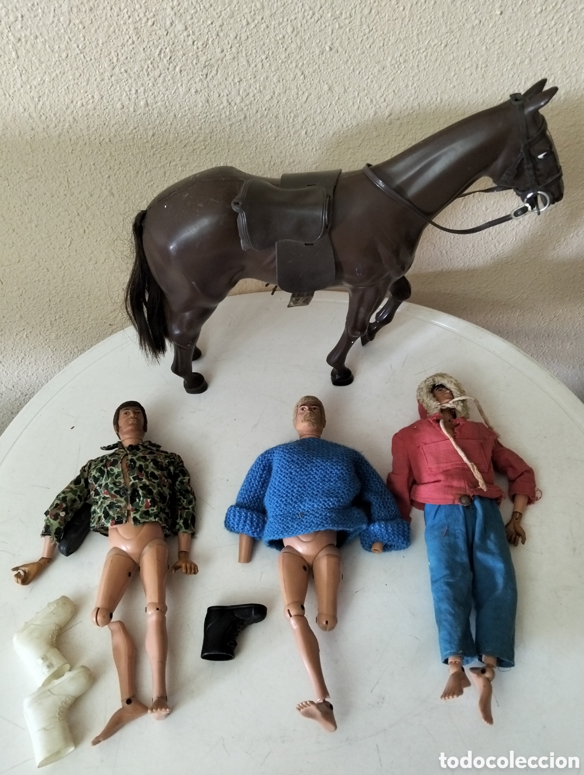 Geyperman: Lote de 3 geyperman + caballo + accesorios ( antiguo ) ver descripci&oacute;n