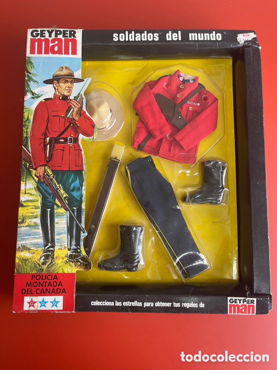 Geyperman: TRAJE GEYPERMAN POLIC&Iacute;A MONTADA DEL CANAD&Aacute; EN CAJA Y A ESTRENAR A&Ntilde;OS 70