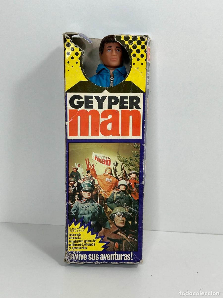 Geyperman: GEYPERMAN FIGURA MONO AZUL ORIGINAL A&Ntilde;OS 70