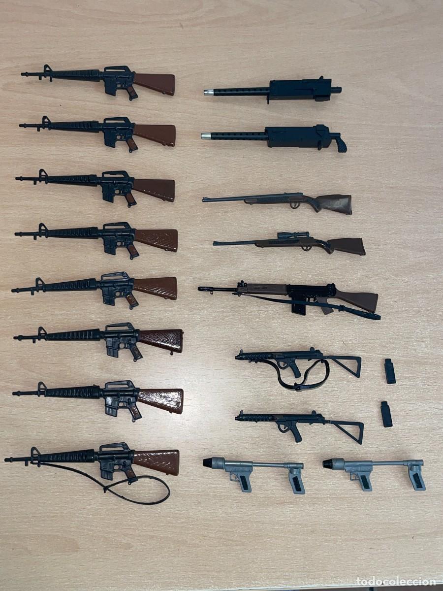 Geyperman: Geyperman Lote Armas Ametralladoras Fusiles M16 Browning Sterling Wincheter Lanzallamas FN-FAL 70's