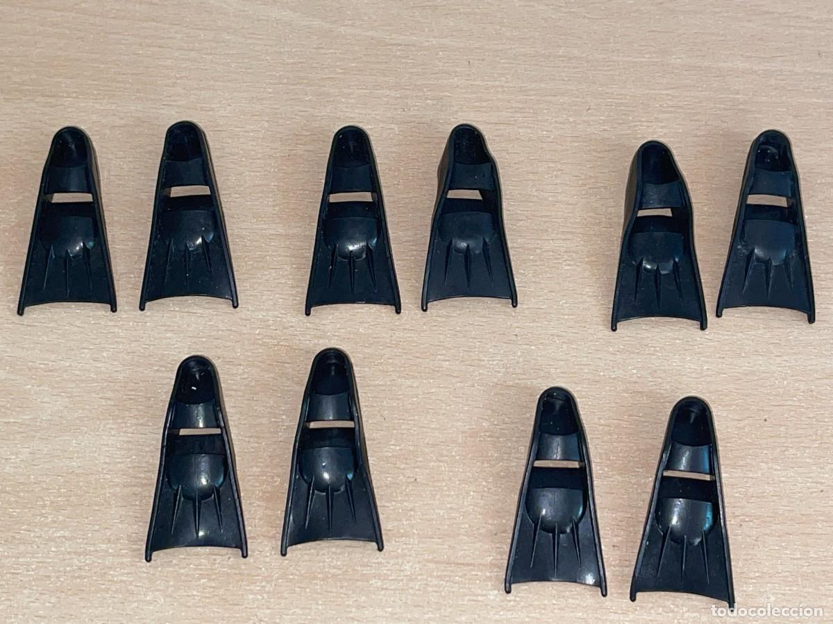 Geyperman: Geyperman Lote 5 Pares de ALETAS Explorador Submarino Hombre Rana Buzo a&ntilde;os 70 action man gi joe 1:6