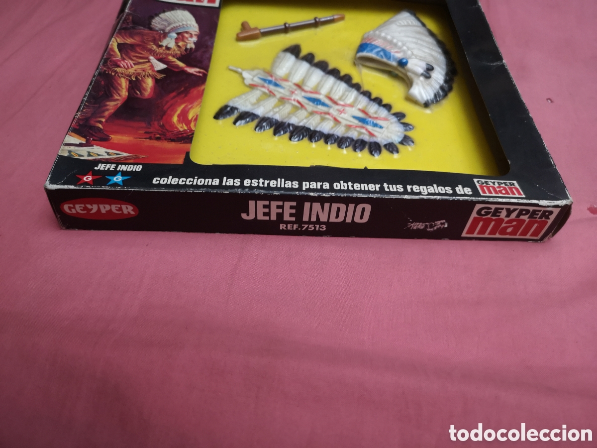 Geyperman: Geyper Man. Jefe indio ref. 7513. NUEVO. SIN ABRIR. Geyper 1975. - Foto 2
