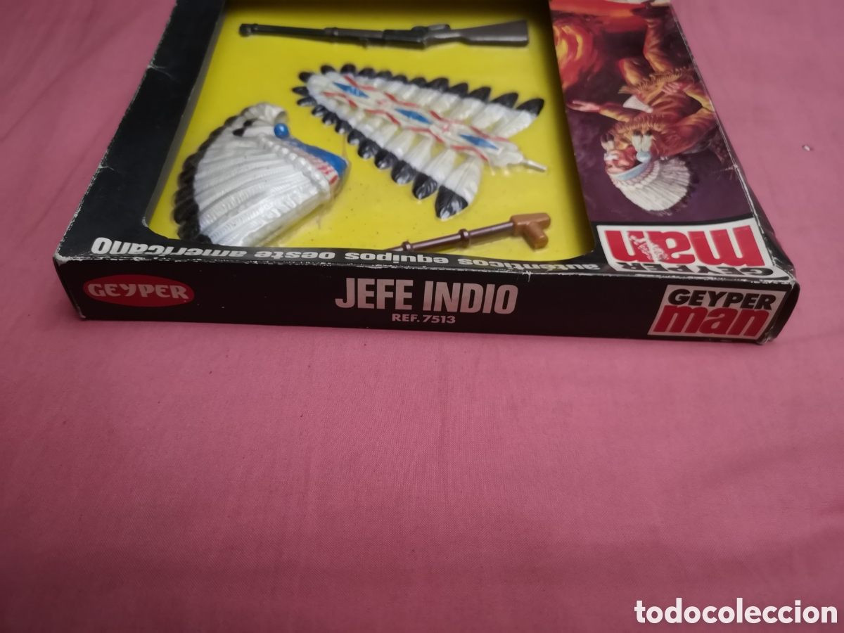 Geyperman: Geyper Man. Jefe indio ref. 7513. NUEVO. SIN ABRIR. Geyper 1975. - Foto 4