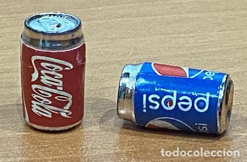 Geyperman: DOS LATAS DE REFRESCO A ESCALA SIMILAR A GEYPERMAN. - Foto 1