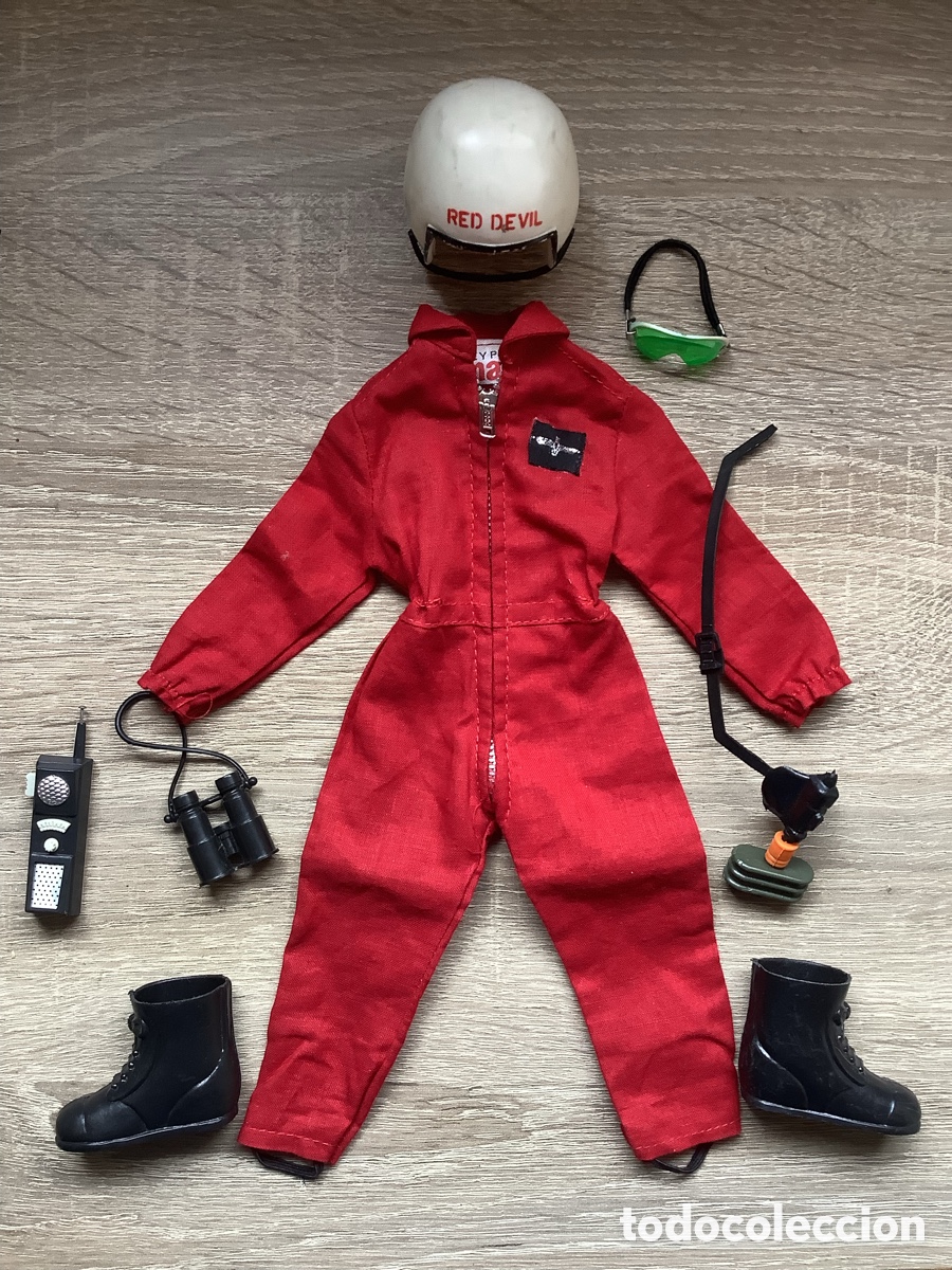 Geyperman: Conjunto del Geyperman Red Devil Paracaidista con la M&aacute;scara de Ox&iacute;geno