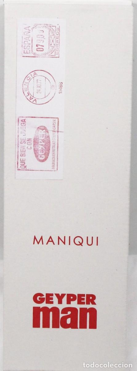 Geyperman: GEYPERMAN. Accesorios. Caja embalaje maniqui - figura. Figura morena sin barba REEDICION