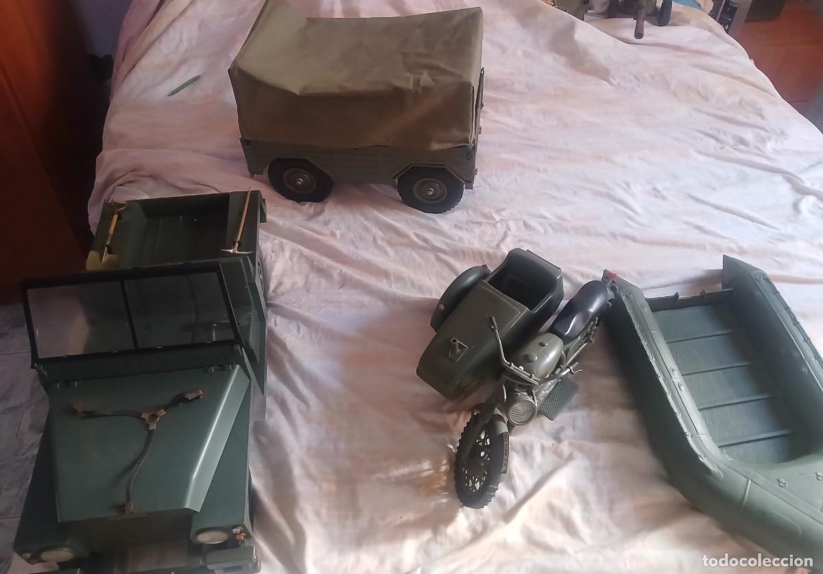 Geyperman: Antiguo lote cami&oacute;n(90&euro;) moto sidecar (80&euro;) jeep(80&euro;) lancha(20&euro;)de geyper man geyperman original le