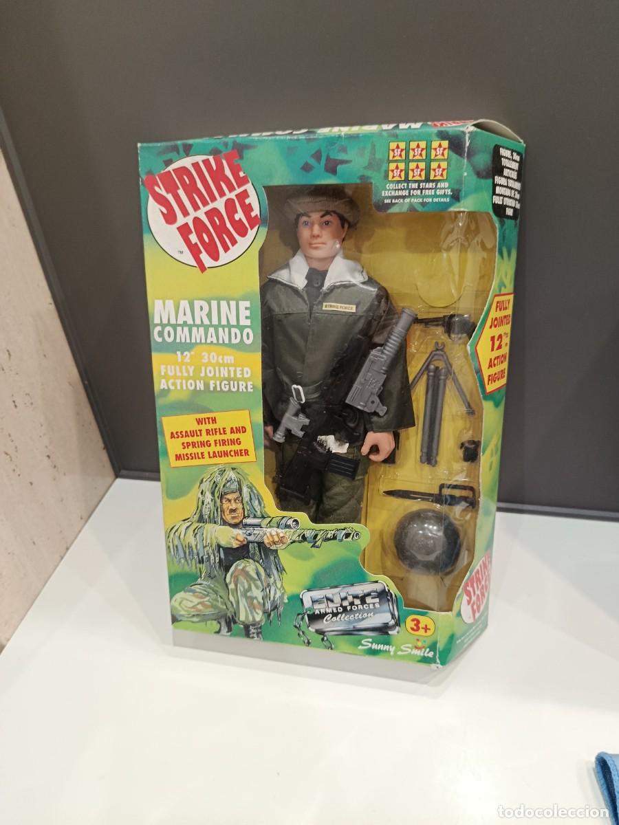 Geyperman: STRIKE FORCE - MARINE COMMANDO - SUNNY SMILE (A&Ntilde;OS 90) - FIGURA COMPLETA EN BLISTER - RARA