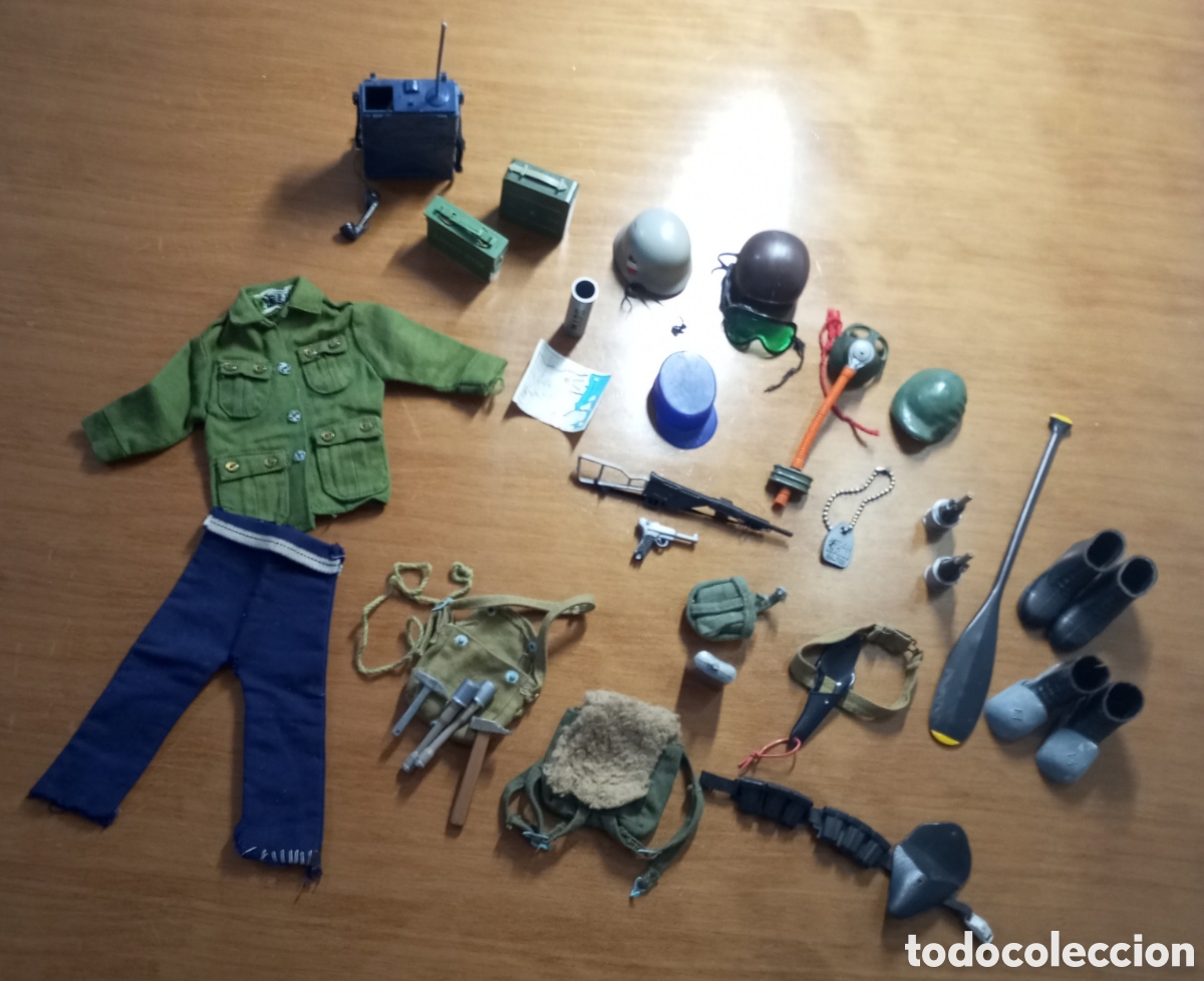 Geyperman: Lote Ropa y accesorios Geyperman Action man (palitoy) GI Joe A&ntilde;os 60/70