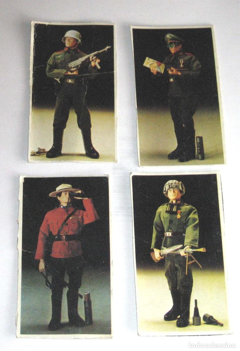 Geyperman: GEYPERMAN 4 CROMOS CART&Oacute;N SOLDADO ALEM&Aacute;N,RUSO OFICIAL ALEM&Aacute;N,POLIC&Iacute;A MONTADA DEL CANADA