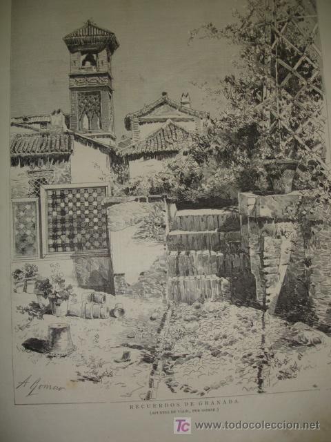 Grabados antiguos y estampaciones: GRANADA - Foto 1