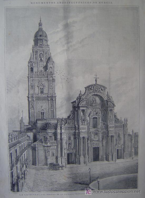 La Catedral De Murcia Portico De La Fachada Pr Vendido En Venta Directa 6790469