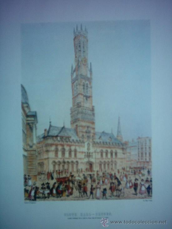 Grabados antiguos y estampaciones: GRABADO ANTIGUO, CLOTH HALL-BRUGES. - Foto 2