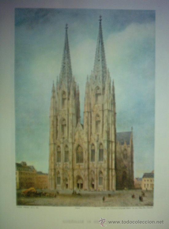 Grabados antiguos y estampaciones: GRABADO - CATH&Eacute;DRADE DE COLOGNE - Foto 1