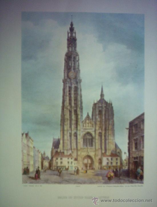 Grabados antiguos y estampaciones: GRABADO - EGLISE DE NOTREDAME, A ANVERS - Foto 1