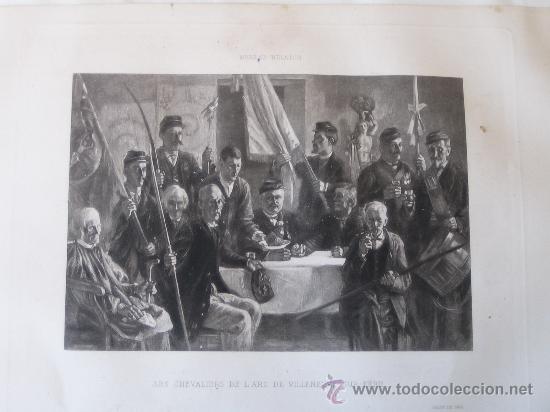 Grabados antiguos y estampaciones: GRABADO &rdquo;LES CHEVALIERS DE L`ARC... - Foto 1