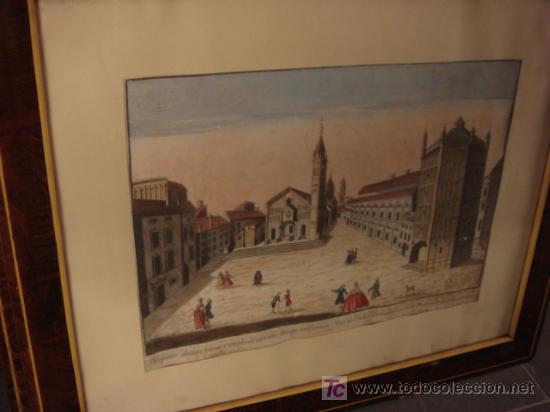 Grabados antiguos y estampaciones: GRABADO - BEDUTA- ANTIGUO CON MARCO DE LA EPOCA - Foto 1