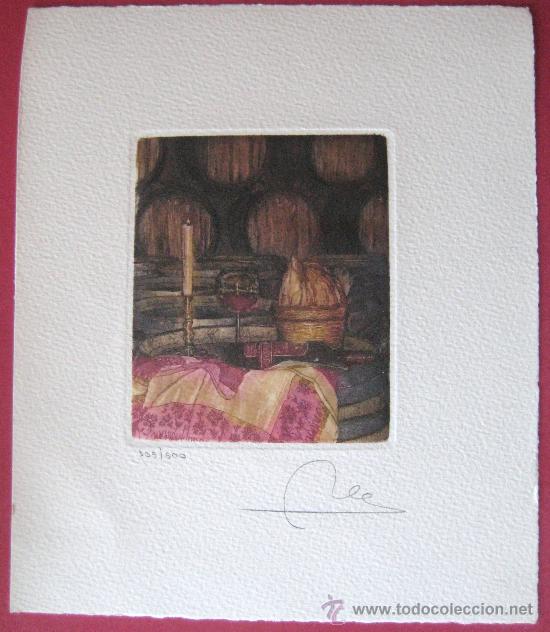Grabados antiguos y estampaciones: GRABADO AGUAFUERTE - BODEGON - ENVIO GRATIS&iexcl;&iexcl;&iexcl; - Foto 1