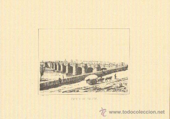 Grabados antiguos y estampaciones: MADRID. PUENTE DE TOLEDO J. CEBRIAN - Foto 1