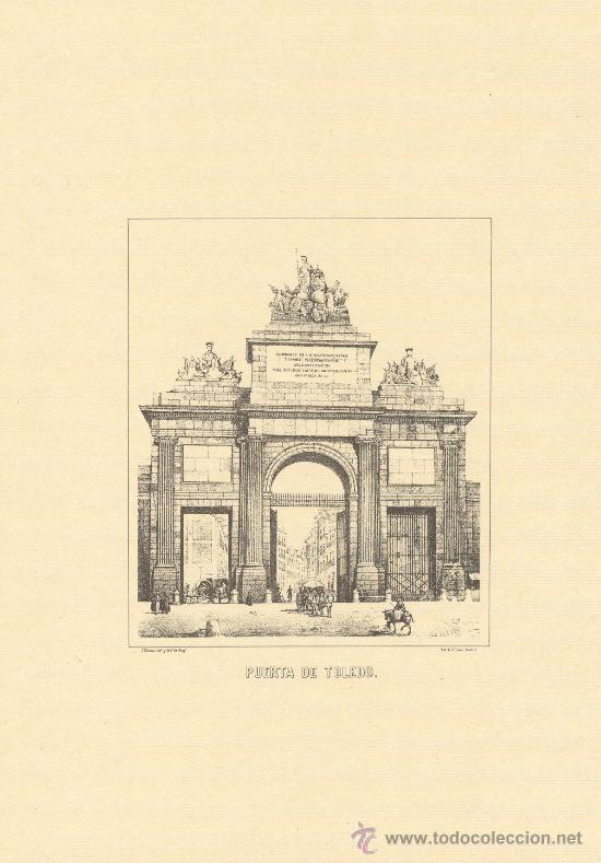 Grabados antiguos y estampaciones: MADRID. PUERTA DE TOLEDO. J. CEBRIAN - Foto 1