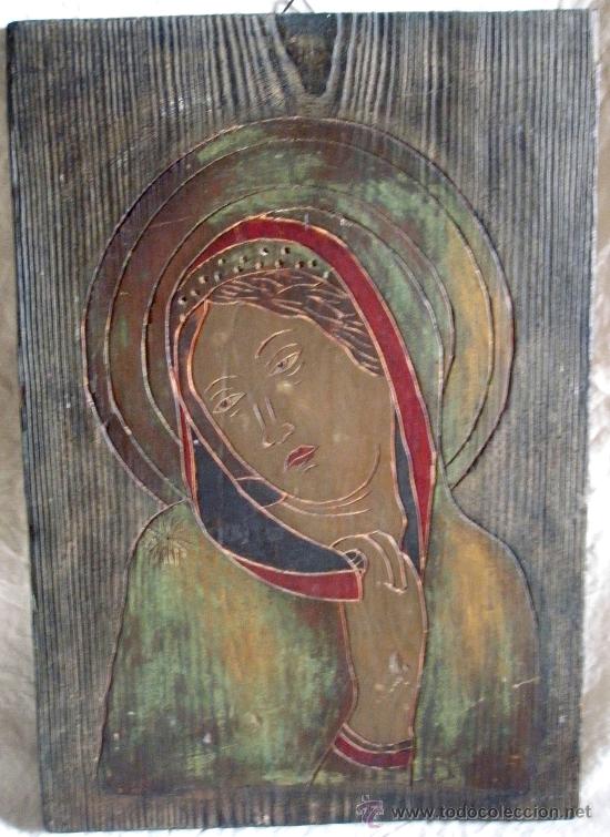 Grabados antiguos y estampaciones: GRABADO Y PINTADO SOBRE MADERA - Foto 1