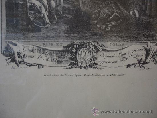 Grabados antiguos y estampaciones: GRABADO   &rdquo;&rdquo;ROSE ET COLAS&rdquo;&rdquo; - Foto 2