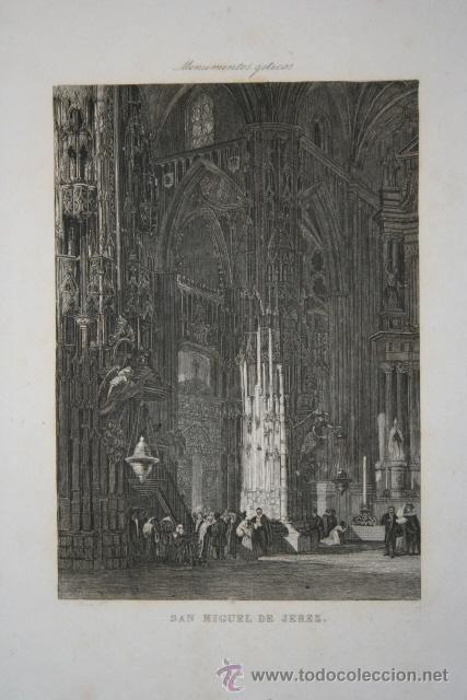Grabados antiguos y estampaciones: San Miguel de Jerez. A. Roca. - Foto 1