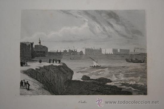 Grabados antiguos y estampaciones: C&aacute;diz. A. Roca. - Foto 1