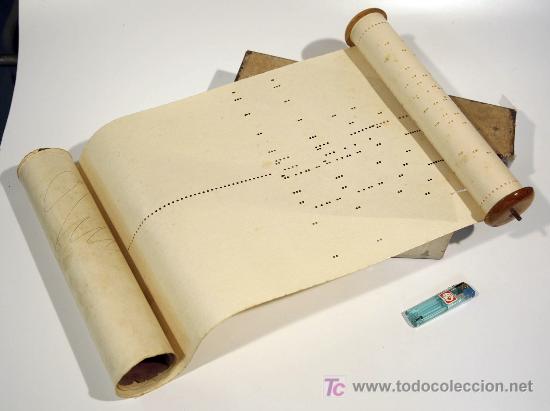 Instrumentos musicales: Rodillo de pianola antiguo - Foto 1