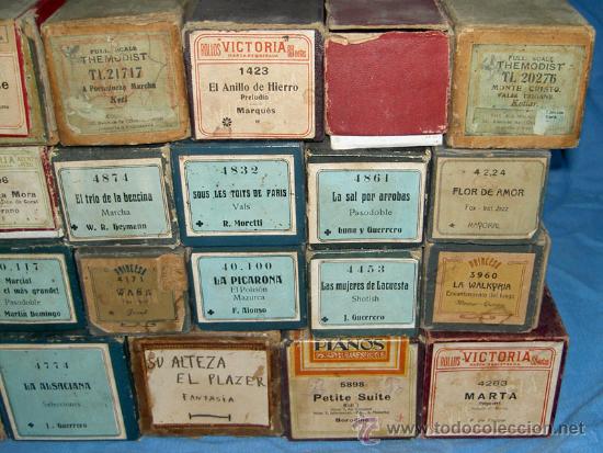 Instrumentos musicales: LOTE DE 30 ROLLOS PARA PIANOLA - Foto 4