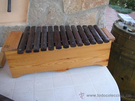 Instrumentos musicales: XILOFONO 64X32 CMS CON NOTAS DE PALOSANTO. - Foto 1