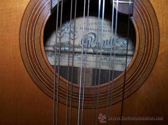 Instrumentos musicales: BANDURRIA JOSE RAMIREZ MADRID 1958 - Foto 5
