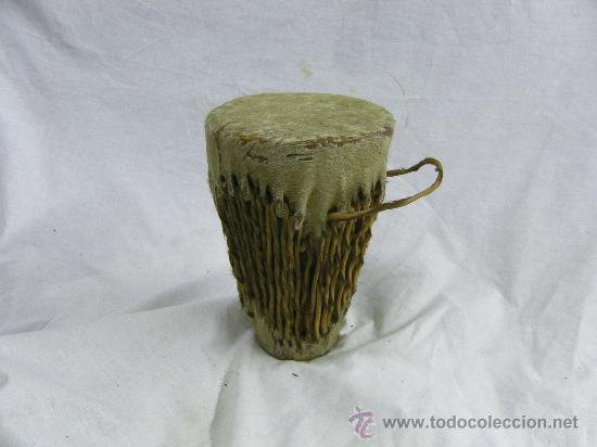 Instrumentos musicales: TIMBAL, FORRADO EN TIRAS DE PIEL - Foto 1
