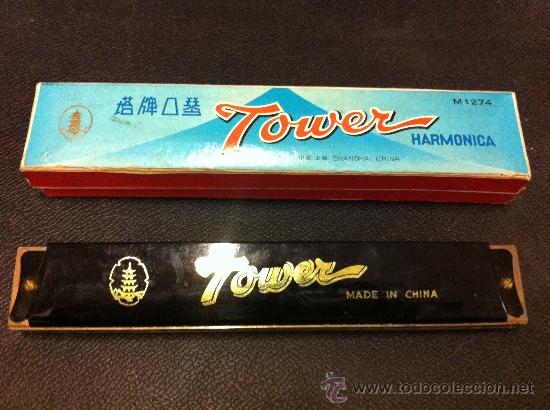 Instrumentos musicales: ARMONICA TOWER CON CAJA ORIGINAL - Foto 1