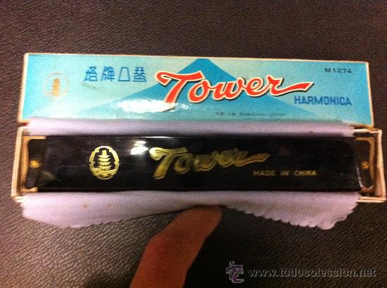 Instrumentos musicales: ARMONICA TOWER CON CAJA ORIGINAL - Foto 2