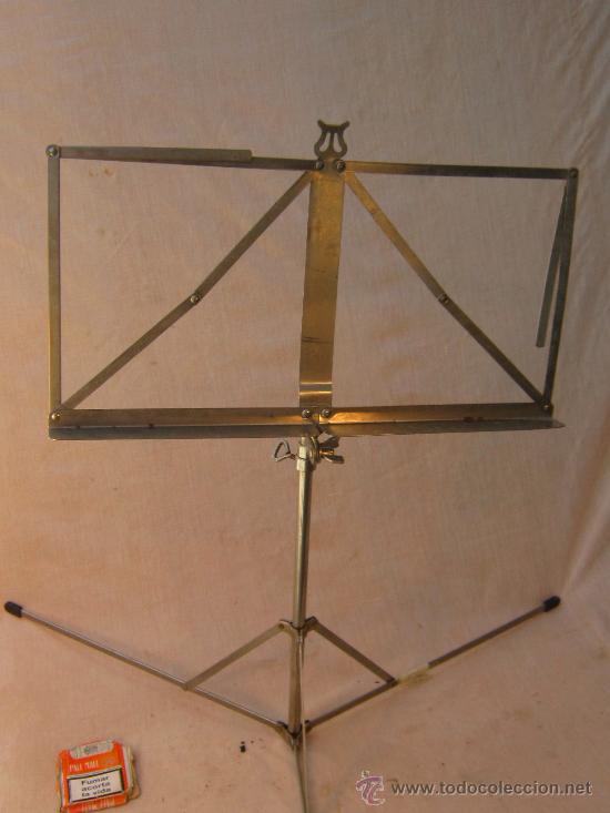 Instrumentos musicales: ATRIL PLEGABLE EN METAL - Foto 2