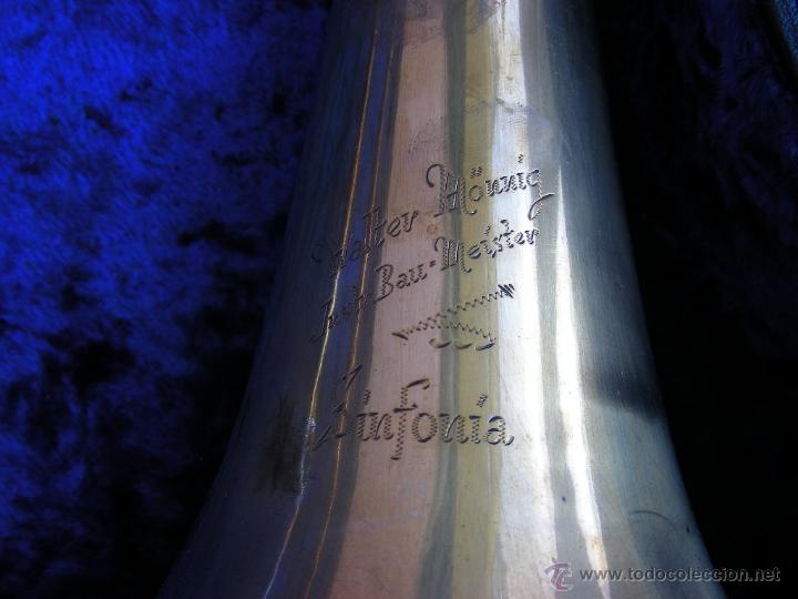 Instrumentos musicales: Antiguo trombón de varas con estuche original - Foto 6 - 39578752
