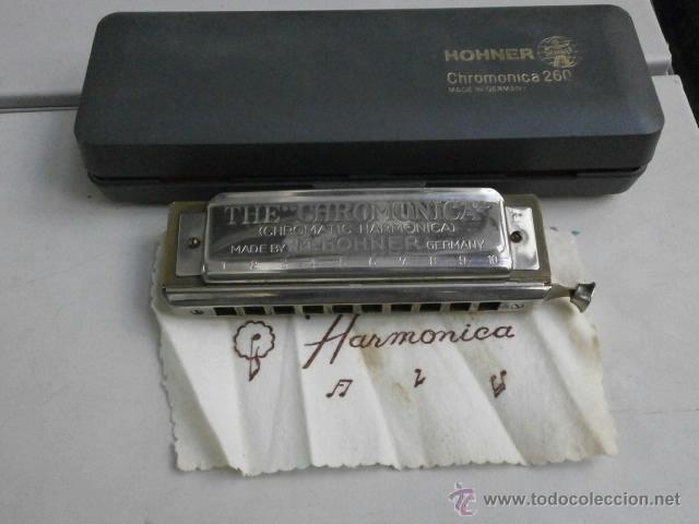 Instrumentos musicales: HARMONICA CON ESTUCHE HOHNER LETRA C CHROMONICA 260 HARMONICA-53 - Foto 1