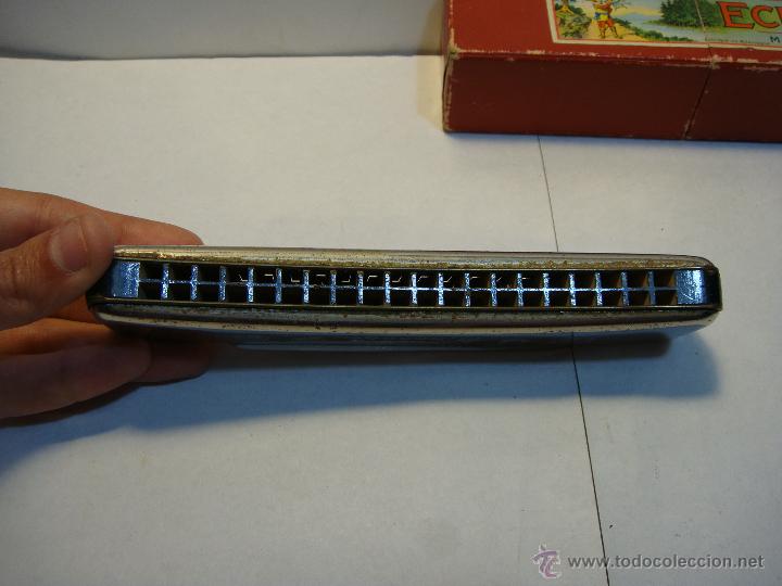 Instrumentos musicales: Arm&oacute;nica en su estuche original. ECHO - HOHNER, Made in Germany. - Foto 3