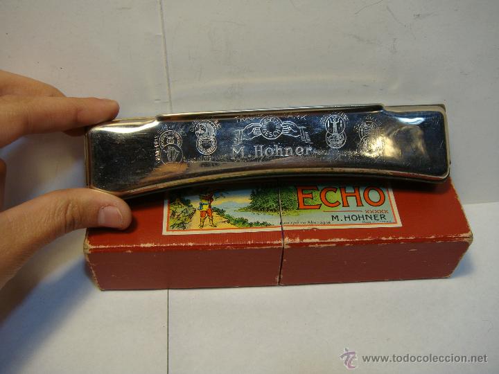 Instrumentos musicales: Arm&oacute;nica en su estuche original. ECHO - HOHNER, Made in Germany. - Foto 4