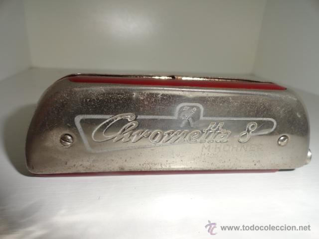 Instrumentos musicales: ARM&Oacute;NICA VINTAGE CROM&Aacute;TICA, CHROMETTA 8 , M. HOHNER - Foto 4