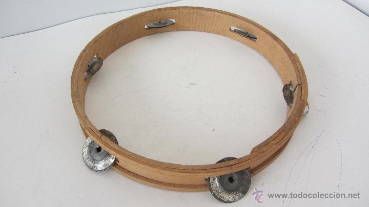 Instrumentos musicales: PANDERETA DE MADERA - Foto 1