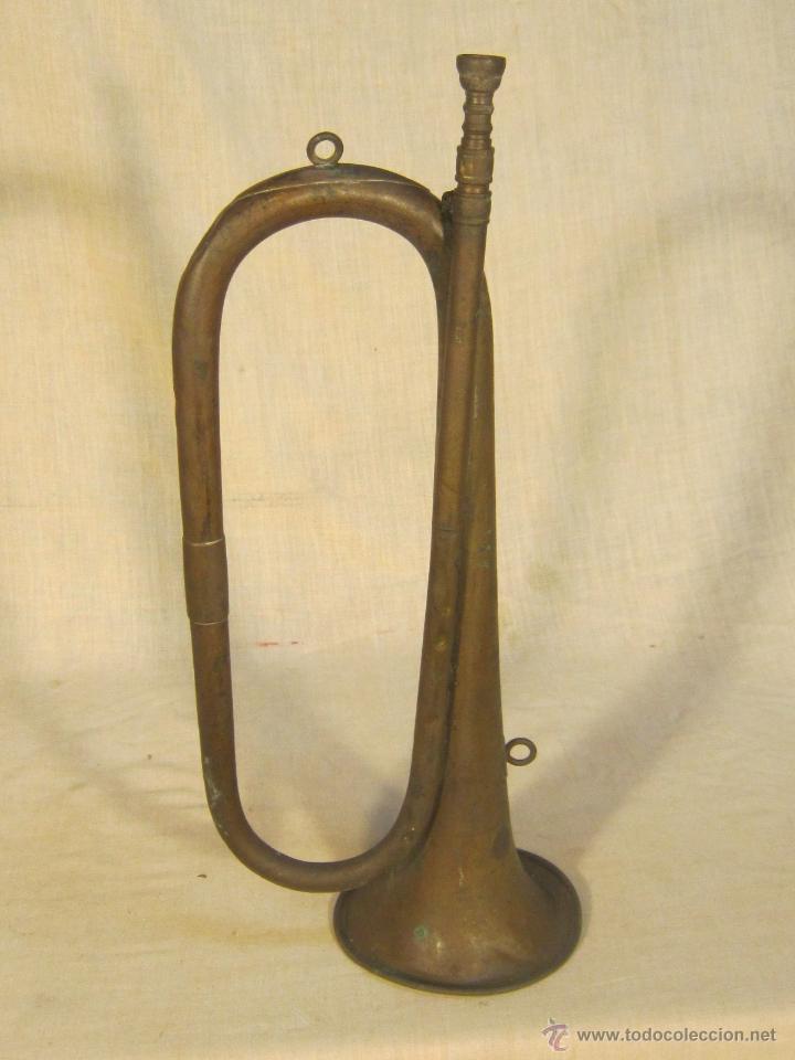 Instrumentos musicales: CORNETA ANTIGUA DE LATON - Foto 6