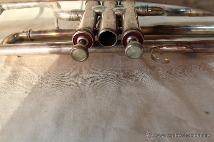 Instrumentos musicales: TROMBON DE PISTONES ANTIGUO - Foto 9