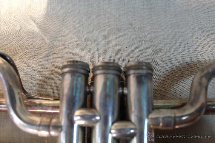 Instrumentos musicales: TROMBON DE PISTONES ANTIGUO - Foto 10